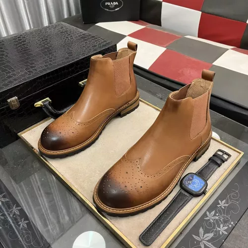 Replica Prada Boots For Men #1273574 $100.00 USD for Wholesale