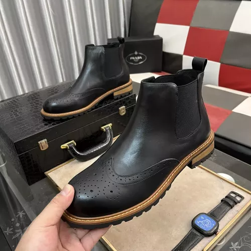 Prada Boots For Men #1273575 $100.00 USD, Wholesale Replica Prada Boots