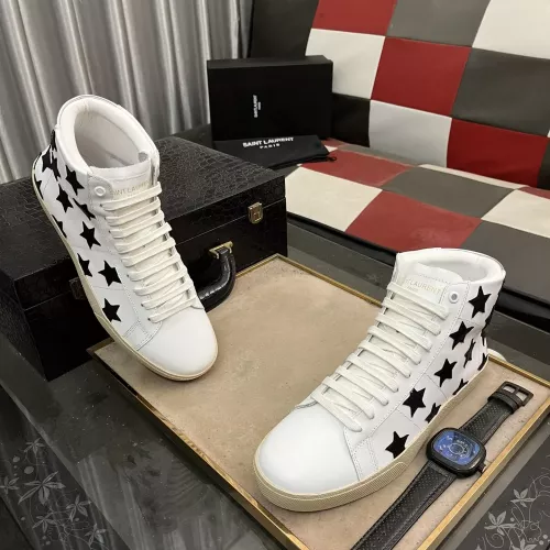 Yves Saint Laurent YSL High Tops Shoes For Men #1273665 $98.00 USD, Wholesale Replica Yves Saint Laurent YSL High Tops Shoes