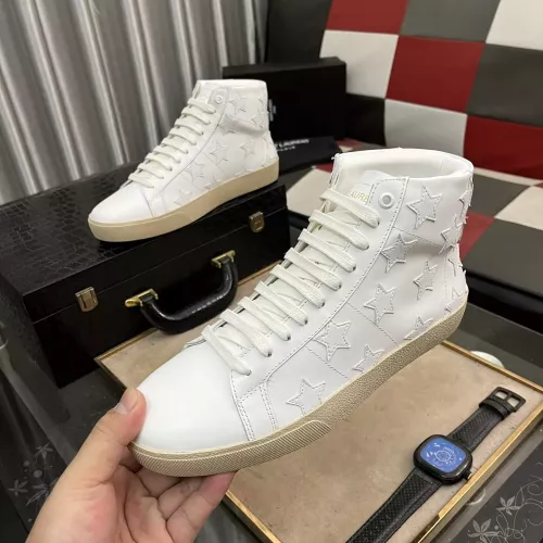 Yves Saint Laurent YSL High Tops Shoes For Men #1273674 $98.00 USD, Wholesale Replica Yves Saint Laurent YSL High Tops Shoes