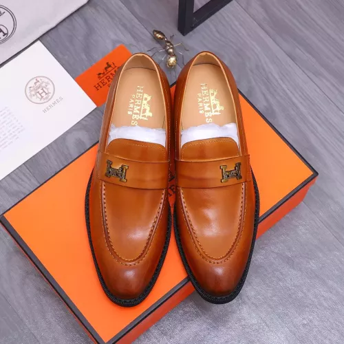 Replica Hermes Leather Shoes For Men #1273694 $85.00 USD for Wholesale