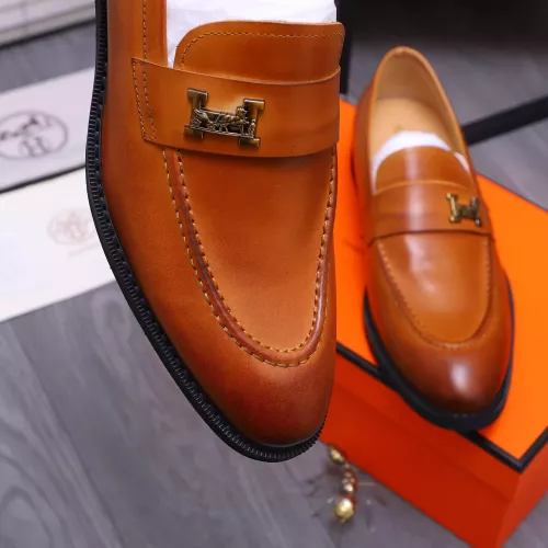 Replica Hermes Leather Shoes For Men #1273694 $85.00 USD for Wholesale