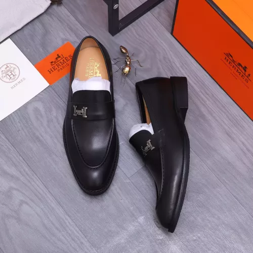 Replica Hermes Leather Shoes For Men #1273695 $85.00 USD for Wholesale