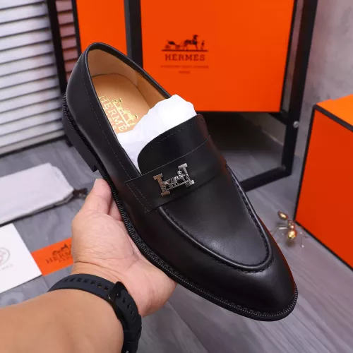 Replica Hermes Leather Shoes For Men #1273695 $85.00 USD for Wholesale