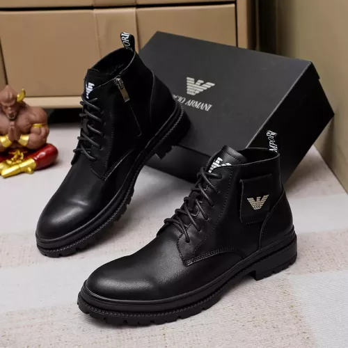 Armani Boots For Men #1273741 $82.00 USD, Wholesale Replica Armani Boots