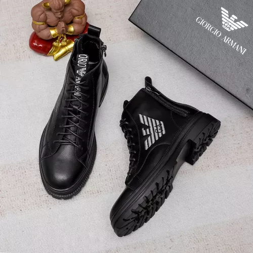 Replica Armani Boots For Men #1273745 $82.00 USD for Wholesale