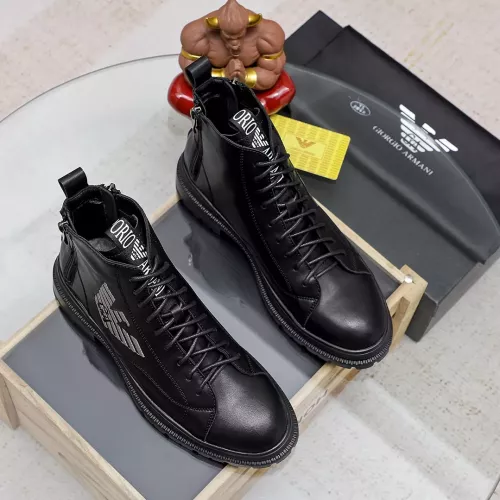 Replica Armani Boots For Men #1273745 $82.00 USD for Wholesale