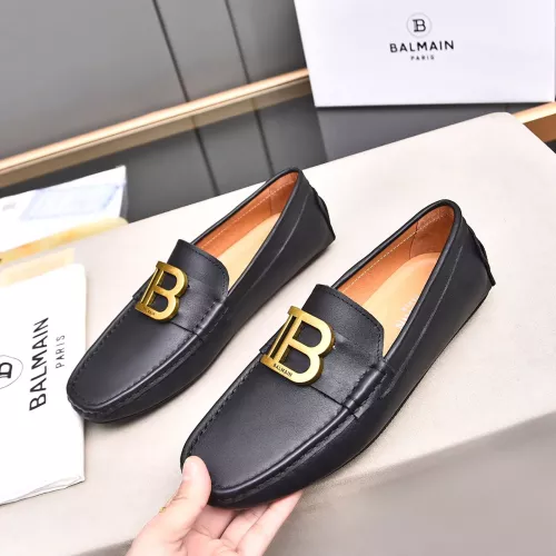 Balmain Leather Shoes For Men #1273759 $76.00 USD, Wholesale Replica Balmain Leather Shoes