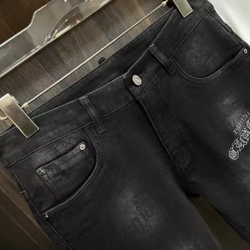 Replica Chrome Hearts Jeans For Men #1273768 $88.00 USD for Wholesale