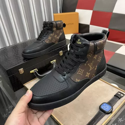 Louis Vuitton High Tops Shoes For Men #1273810 $80.00 USD, Wholesale Replica Louis Vuitton High Tops Shoes