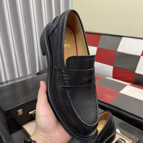 Replica Christian Louboutin Leather Shoes For Men #1273843 $135.00 USD for Wholesale