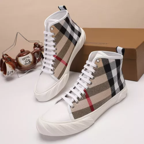 Replica Burberry High Tops Shoes For Men #1274061 $72.00 USD for Wholesale