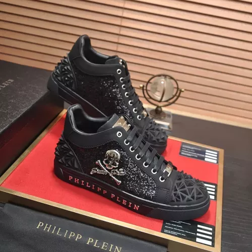 Replica Philipp Plein PP High Tops Shoes For Men #1274105 $88.00 USD for Wholesale