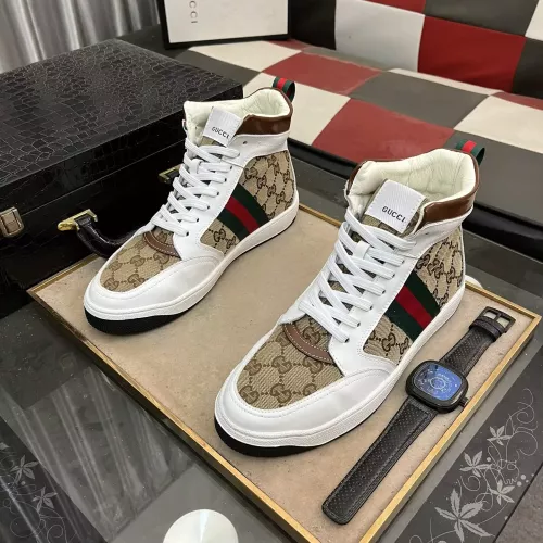 Replica Gucci High Tops Shoes For Men #1274143 $80.00 USD for Wholesale