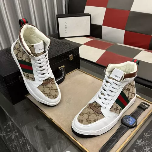 Replica Gucci High Tops Shoes For Men #1274143 $80.00 USD for Wholesale