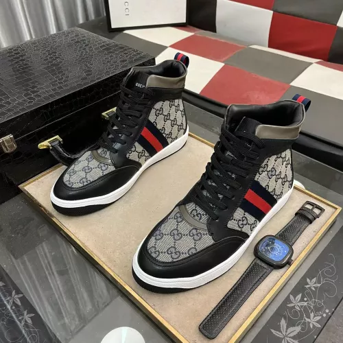 Replica Gucci High Tops Shoes For Men #1274148 $80.00 USD for Wholesale