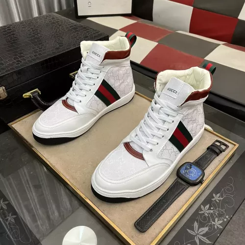 Replica Gucci High Tops Shoes For Men #1274149 $80.00 USD for Wholesale