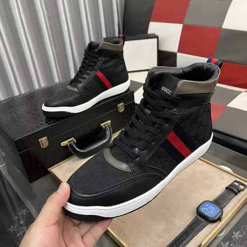 Gucci High Tops Shoes For Men #1274150 $80.00 USD, Wholesale Replica Gucci High Tops Shoes