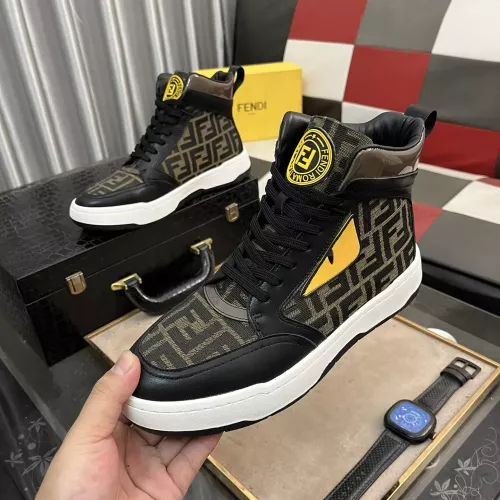 Fendi High Tops Casual Shoes For Men #1274152 $80.00 USD, Wholesale Replica Fendi High Tops Casual Shoes