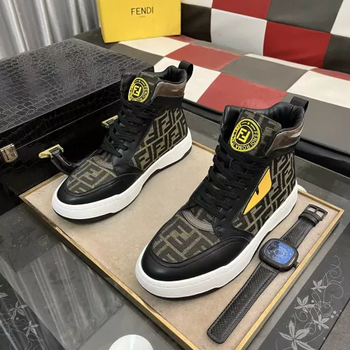 Replica Fendi High Tops Casual Shoes For Men #1274152 $80.00 USD for Wholesale