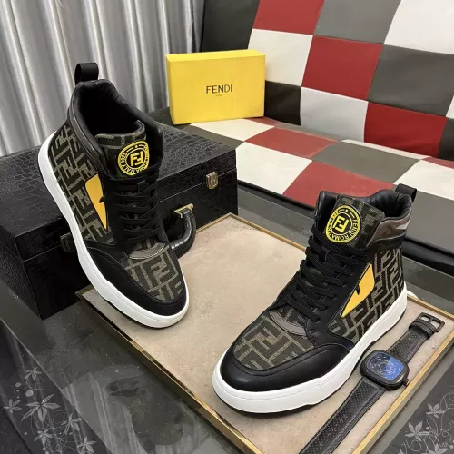 Replica Fendi High Tops Casual Shoes For Men #1274152 $80.00 USD for Wholesale