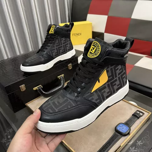 Fendi High Tops Casual Shoes For Men #1274153 $80.00 USD, Wholesale Replica Fendi High Tops Casual Shoes