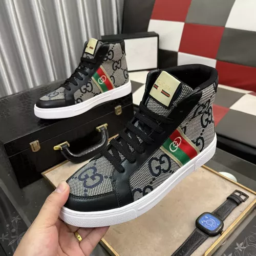 Gucci High Tops Shoes For Men #1274193 $80.00 USD, Wholesale Replica Gucci High Tops Shoes