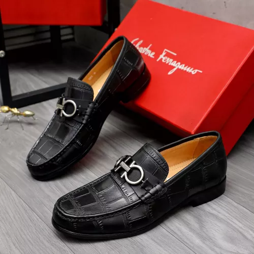 Salvatore Ferragamo Leather Shoes For Men #1274221 $88.00 USD, Wholesale Replica Salvatore Ferragamo Leather Shoes