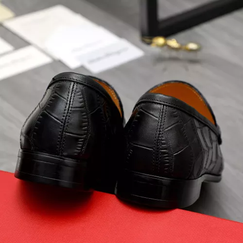 Replica Salvatore Ferragamo Leather Shoes For Men #1274221 $88.00 USD for Wholesale