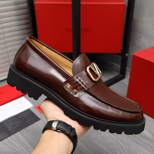 Replica Valentino Leather Shoes For Men #1274224 $96.00 USD for Wholesale