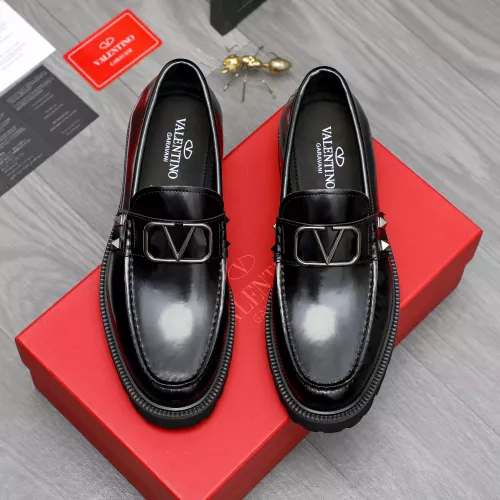 Replica Valentino Leather Shoes For Men #1274225 $96.00 USD for Wholesale