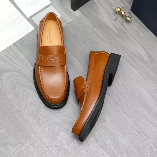 Replica Christian Dior Leather Shoes For Men #1274227 $88.00 USD for Wholesale