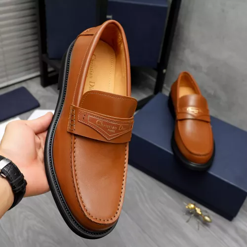 Replica Christian Dior Leather Shoes For Men #1274227 $88.00 USD for Wholesale