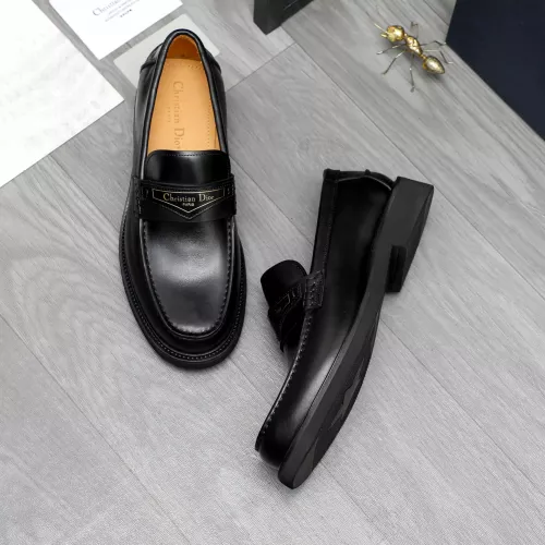 Replica Christian Dior Leather Shoes For Men #1274228 $88.00 USD for Wholesale