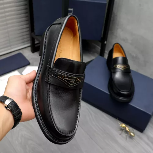 Replica Christian Dior Leather Shoes For Men #1274228 $88.00 USD for Wholesale