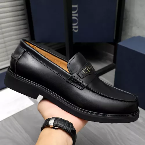 Replica Christian Dior Leather Shoes For Men #1274228 $88.00 USD for Wholesale