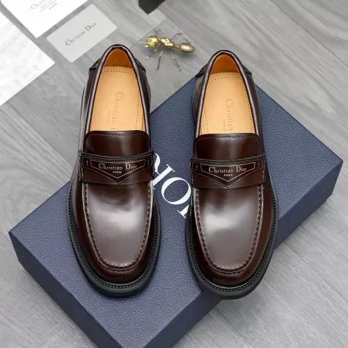 Replica Christian Dior Leather Shoes For Men #1274229 $88.00 USD for Wholesale