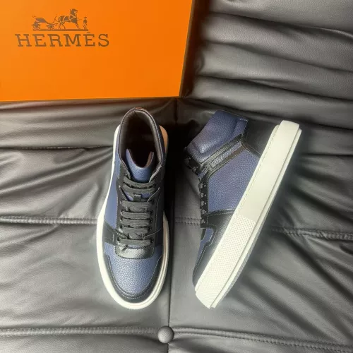 Replica Hermes High Tops Shoes For Men #1274236 $82.00 USD for Wholesale