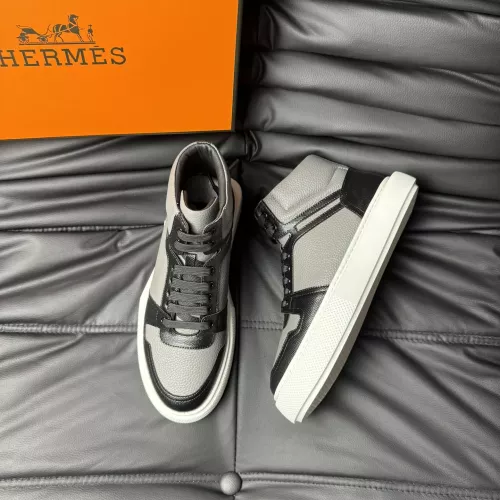 Replica Hermes High Tops Shoes For Men #1274237 $82.00 USD for Wholesale