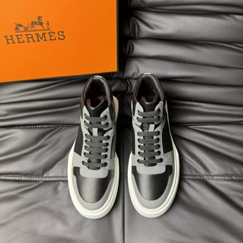 Replica Hermes High Tops Shoes For Men #1274238 $82.00 USD for Wholesale