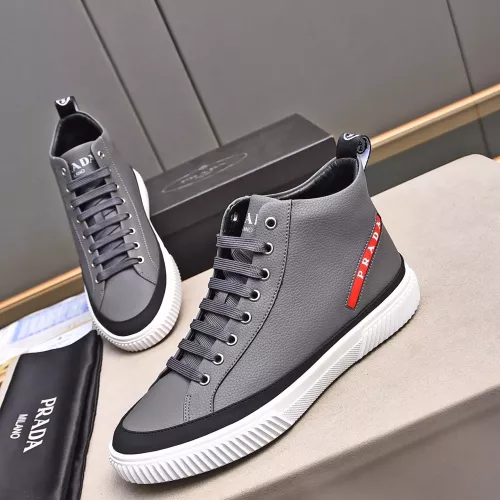 Replica Prada High Top Shoes For Men #1274295 $82.00 USD for Wholesale