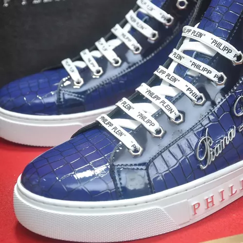 Replica Philipp Plein PP High Tops Shoes For Men #1274329 $85.00 USD for Wholesale