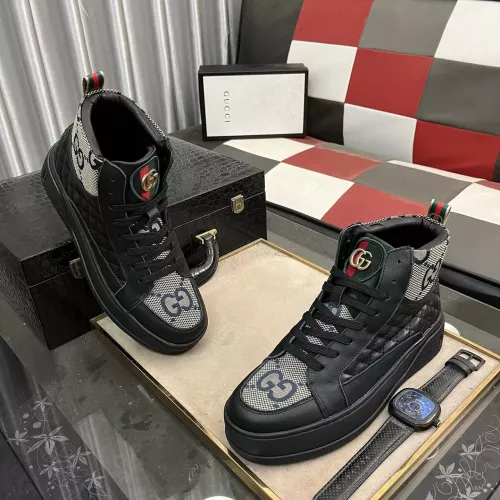 Replica Gucci High Tops Shoes For Men #1274352 $80.00 USD for Wholesale