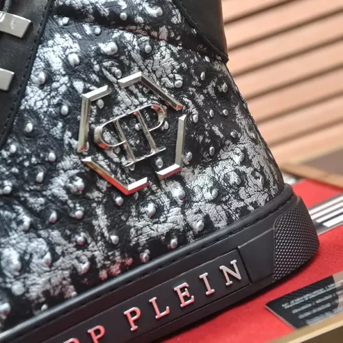 Replica Philipp Plein PP High Tops Shoes For Men #1274372 $88.00 USD for Wholesale