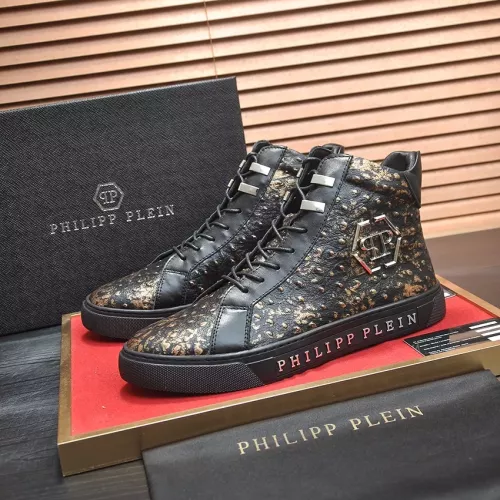 Philipp Plein PP High Tops Shoes For Men #1274373 $88.00 USD, Wholesale Replica Philipp Plein PP High Tops Shoes