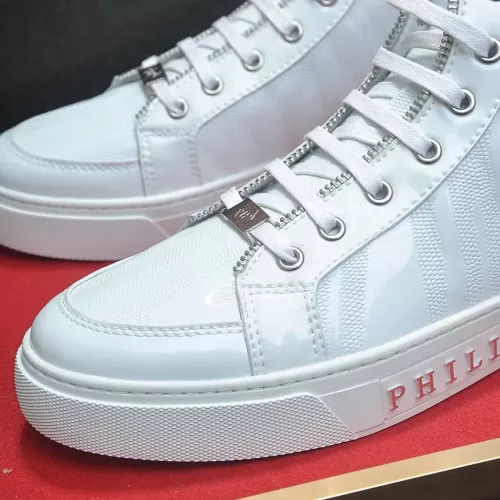 Replica Philipp Plein PP High Tops Shoes For Men #1274376 $88.00 USD for Wholesale