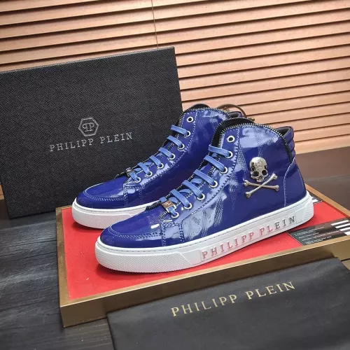 Philipp Plein PP High Tops Shoes For Men #1274379 $88.00 USD, Wholesale Replica Philipp Plein PP High Tops Shoes