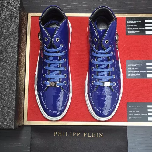 Replica Philipp Plein PP High Tops Shoes For Men #1274379 $88.00 USD for Wholesale