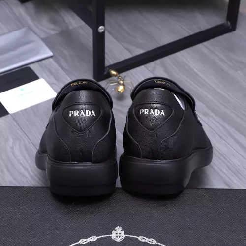 Replica Prada Leather Shoes For Men #1274391 $96.00 USD for Wholesale