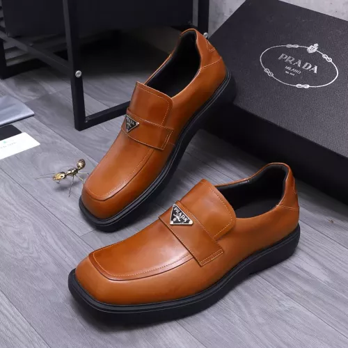 Prada Leather Shoes For Men #1274392 $96.00 USD, Wholesale Replica Prada Leather Shoes